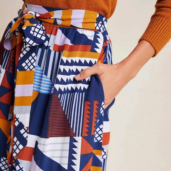 Anthropologie Sofia Abstract Midi Skirt - Picture 4 of 5